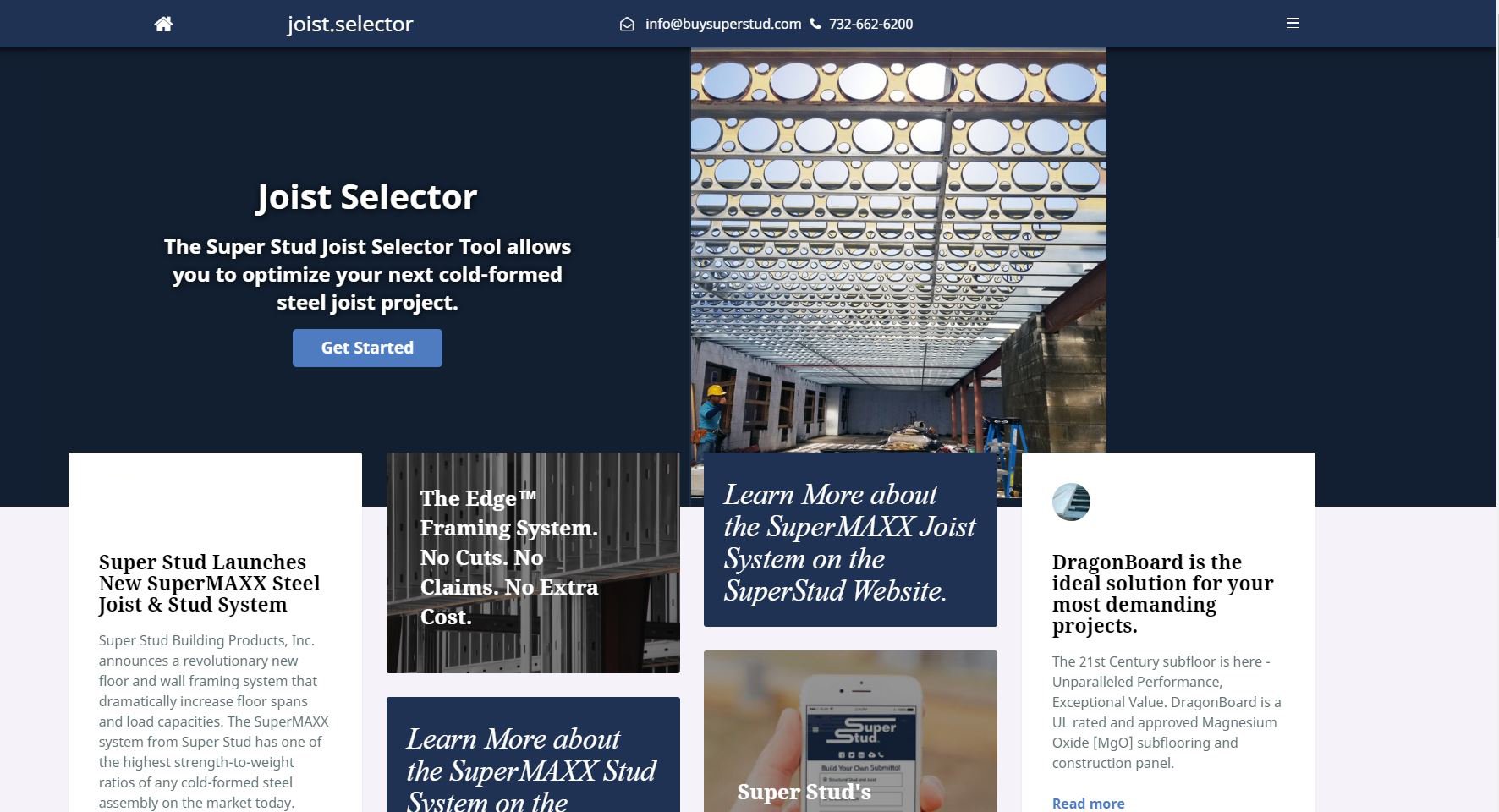 Super Stud Building Products Announces New Automated Cold-Formed Steel Joist Selector Tool